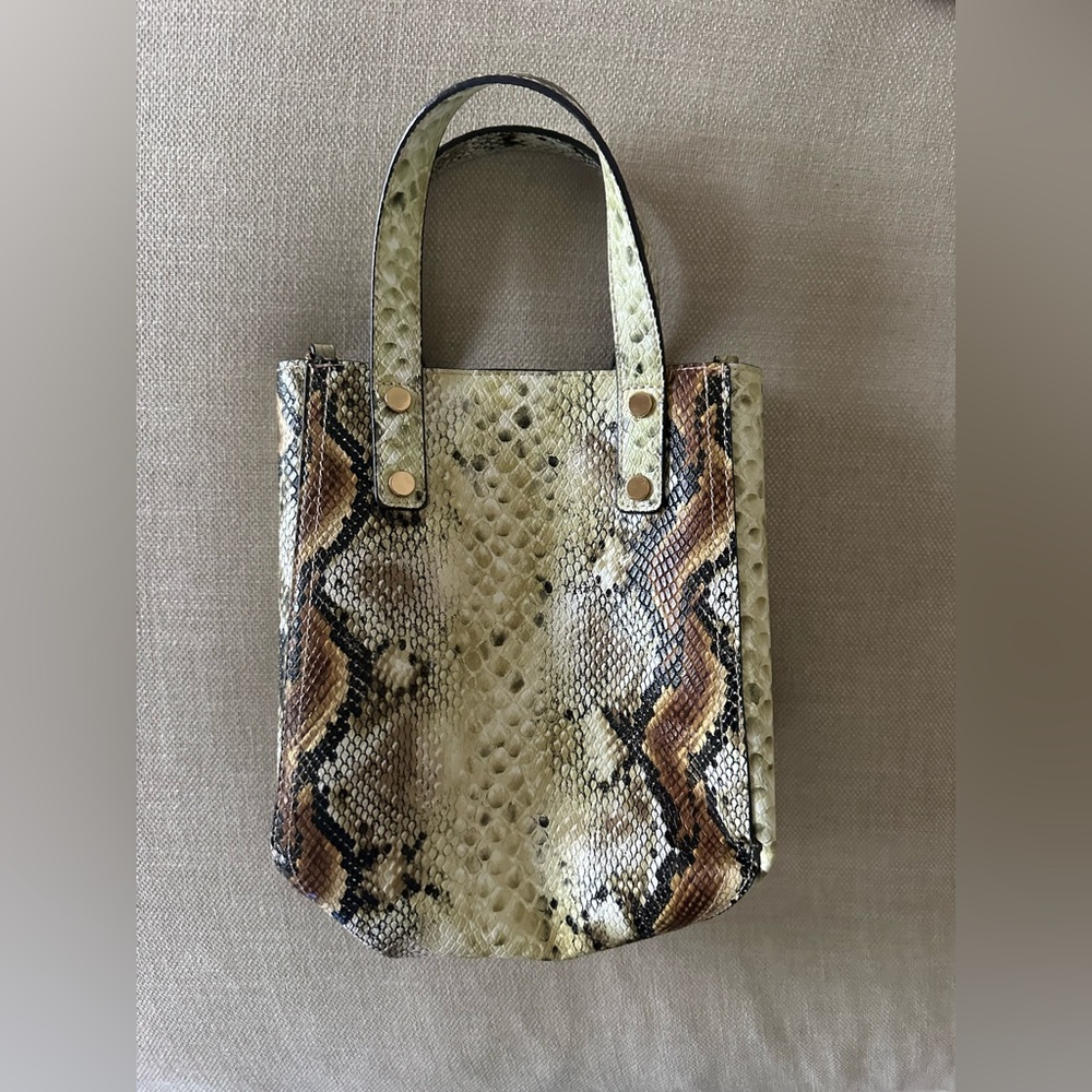 Snake Leather Mini Hand Purse